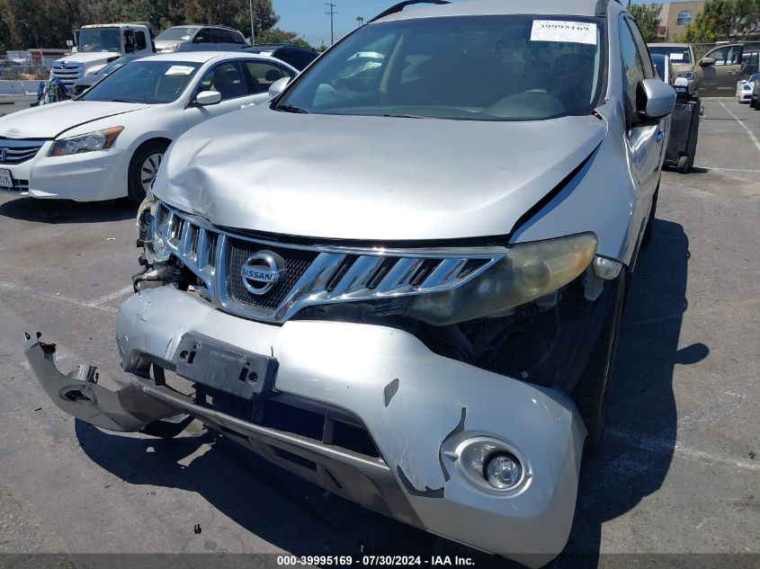 2009 Nissan Murano Sl VIN: JN8AZ18U99W028059 Lot: 39995169