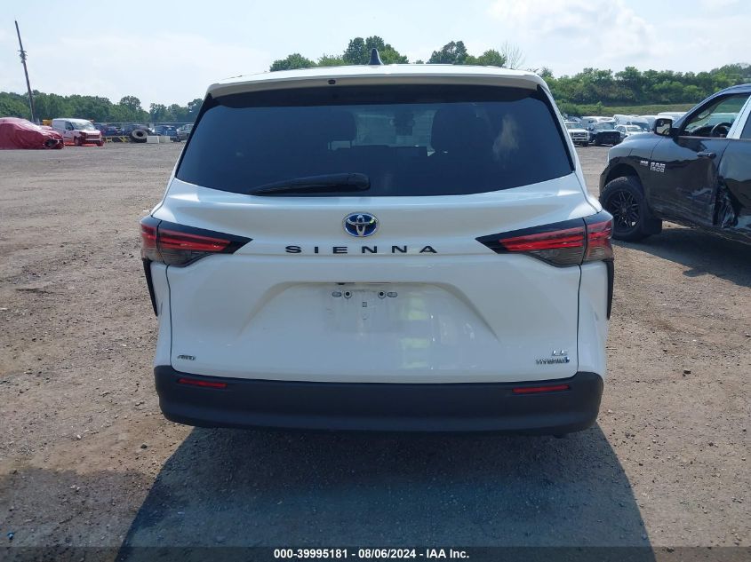 2022 Toyota Sienna Le VIN: 5TDKSKFC9NS070102 Lot: 39995181