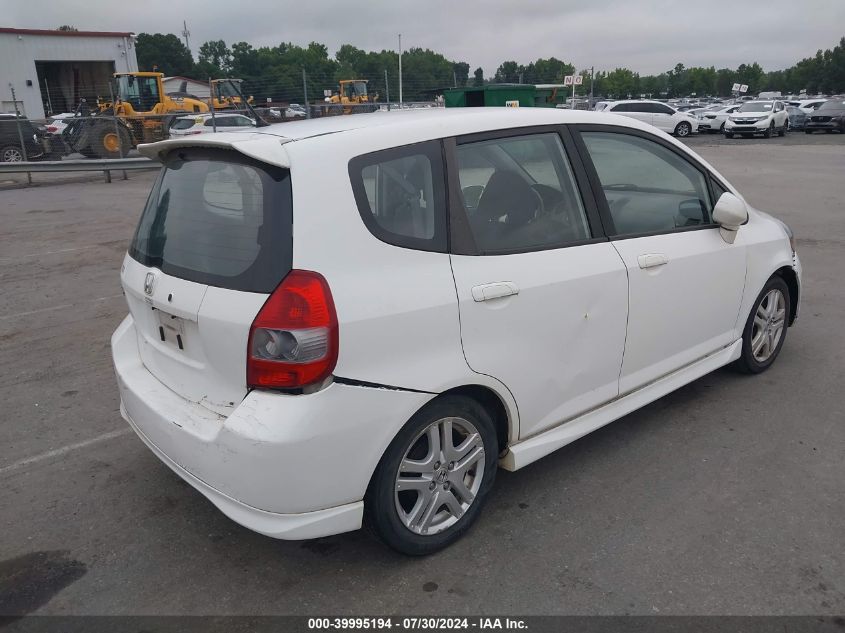 JHMGD38627S013116 | 2007 HONDA FIT