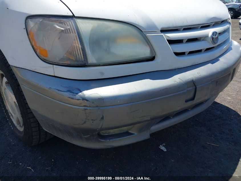 2002 Toyota Sienna Le/Xle VIN: 4T3ZF13C42U481855 Lot: 39995199