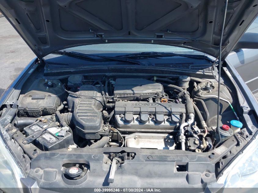 2004 Honda Civic Lx VIN: 2HGES16534H548277 Lot: 39995246