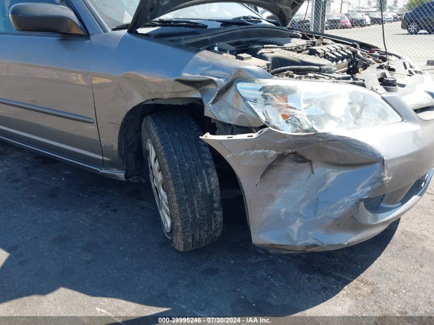 2004 Honda Civic Lx VIN: 2HGES16534H548277 Lot: 39995246