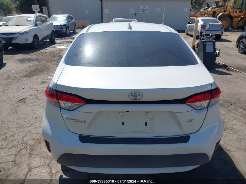 2020 Toyota Corolla Le VIN: 5YFEPRAE9LP143586 Lot: 39995310