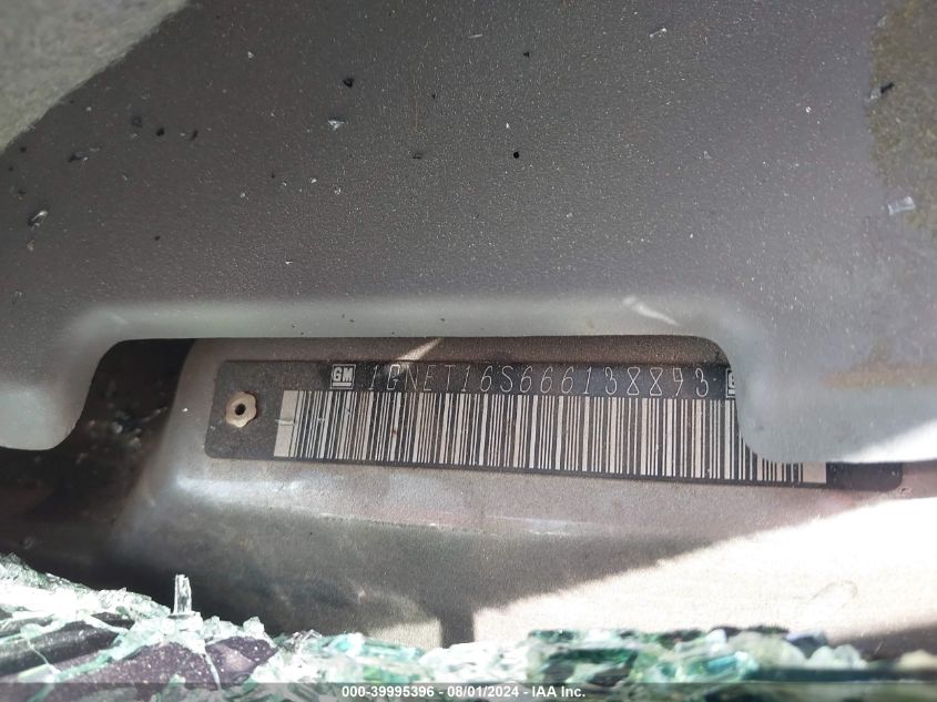 2006 Chevrolet Trailblazer Ext Ls/Ext Lt VIN: 1GNET16S666138893 Lot: 39995396