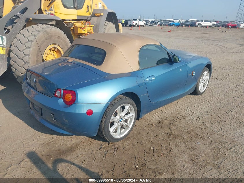 2004 BMW Z4 3.0 VIN: 4USBT534X4LT24972 Lot: 39995518