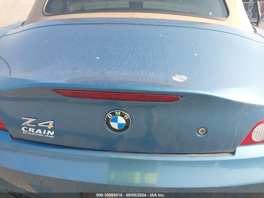 2004 BMW Z4 3.0 VIN: 4USBT534X4LT24972 Lot: 39995518