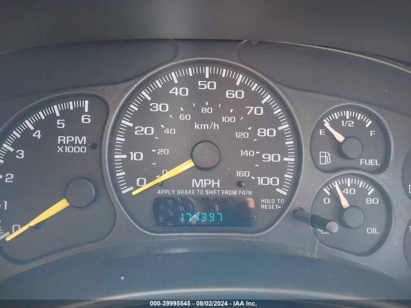 2000 Chevrolet Tahoe All New Lt VIN: 1GNEK13T9YJ129637 Lot: 39995545