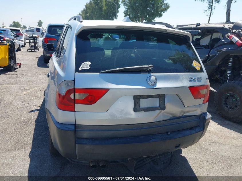 2004 BMW X3 3.0I VIN: WBXPA93444WA61665 Lot: 39995561