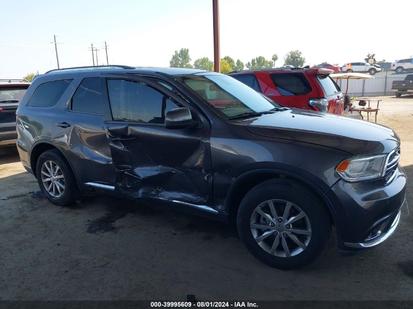 2016 Dodge Durango Sxt VIN: 1C4RDHAG8GC483753 Lot: 39995609
