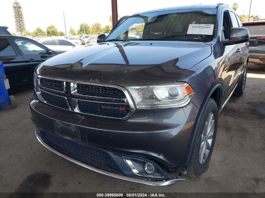 2016 Dodge Durango Sxt VIN: 1C4RDHAG8GC483753 Lot: 39995609