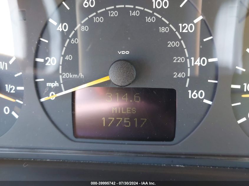 2000 Mercedes-Benz E 430 VIN: WDBJF70J5YB038360 Lot: 39995742