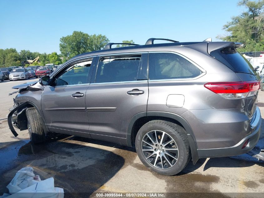 2017 Toyota Highlander Se VIN: 5TDJZRFH2HS439995 Lot: 39995844