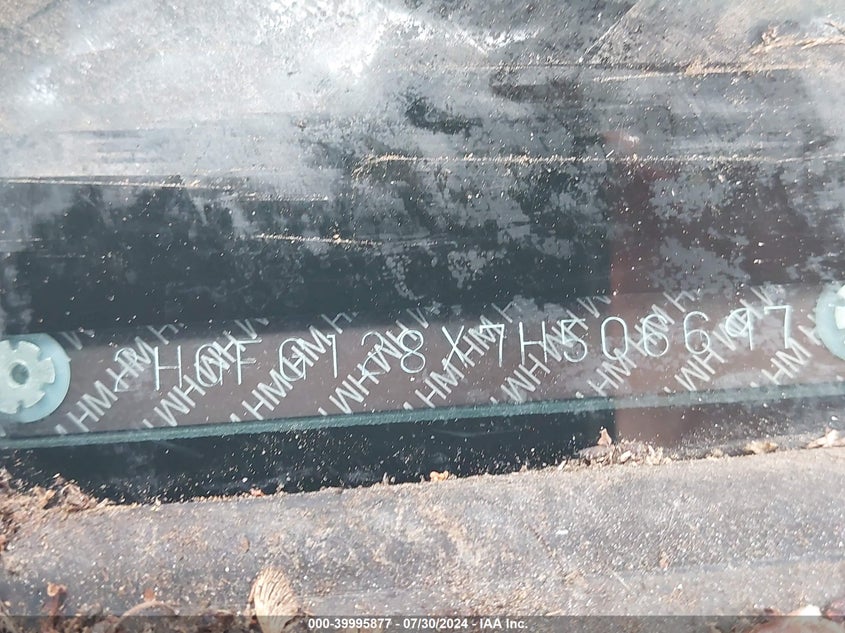 2007 Honda Civic Ex VIN: 2HGFG128X7H506697 Lot: 39995877