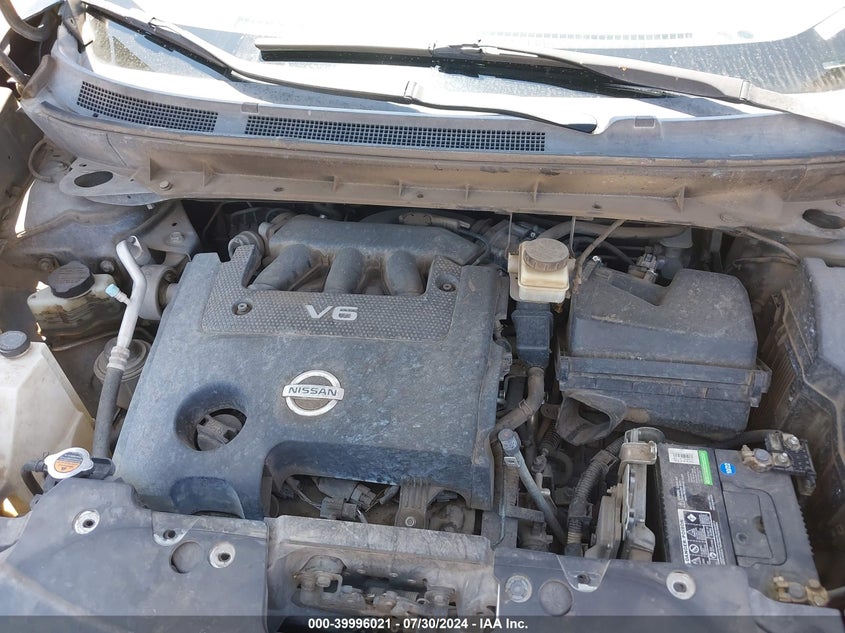 2010 Nissan Murano Sl VIN: JN8AZ1MU4AW002074 Lot: 39996021