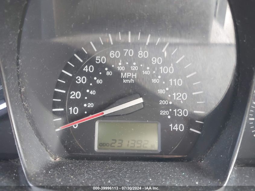 2009 Kia Spectra Lx VIN: KNAFE221595616416 Lot: 39996113