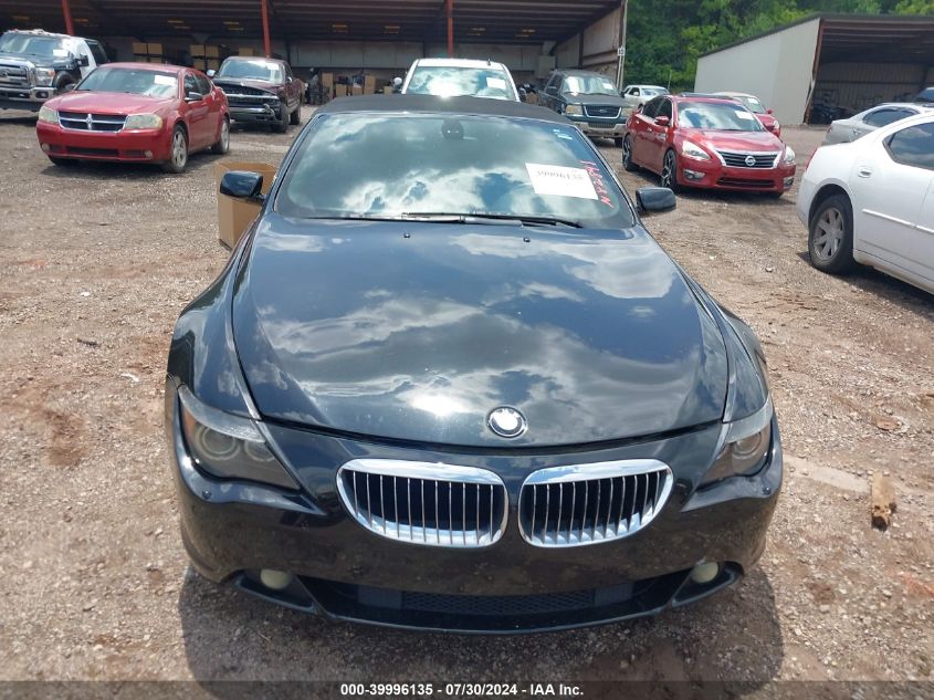 2007 BMW 650I VIN: WBAEK13517CN82841 Lot: 39996135