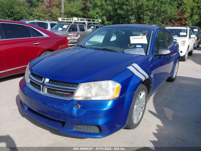 2013 Dodge Avenger Se VIN: 1C3CDZAB2DN632372 Lot: 39996287