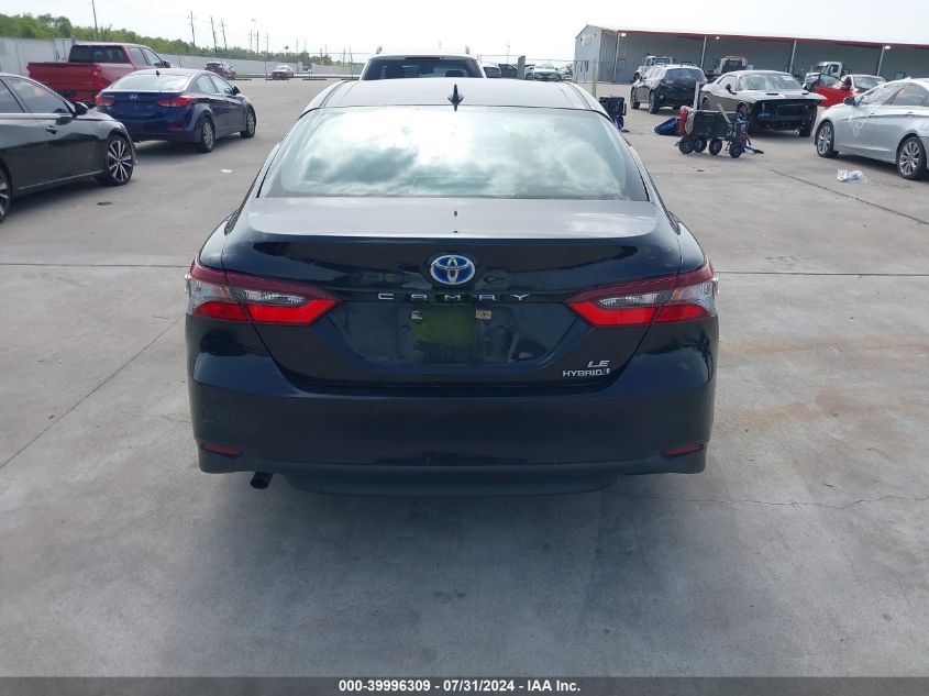 2022 Toyota Camry Le Hybrid VIN: 4T1C31AK3NU582021 Lot: 39996309