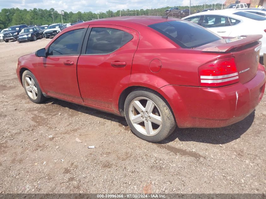 2008 Dodge Avenger Sxt VIN: 1B3LC56R78N145544 Lot: 39996366