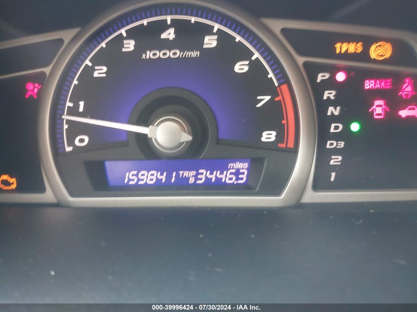 2009 Honda Civic Lx VIN: 2HGFA165X9H526579 Lot: 39996424