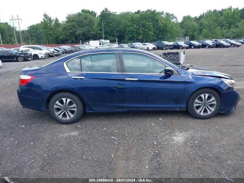 2013 Honda Accord Lx VIN: 1HGCR2F36DA285109 Lot: 39996435