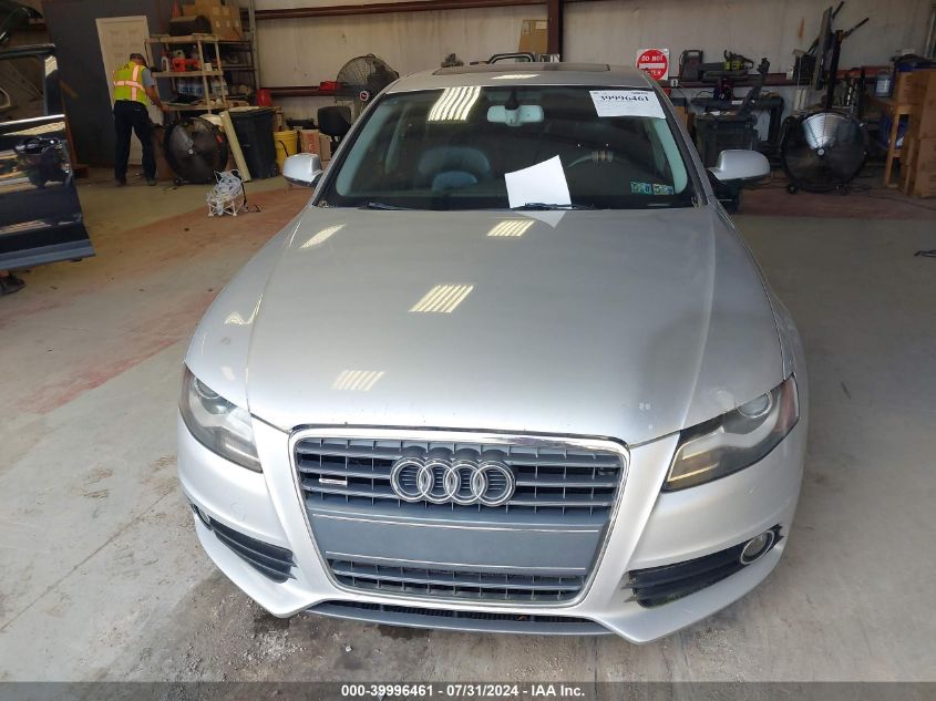 2012 Audi A4 2.0T Premium VIN: WAUFFAFL3CN005410 Lot: 39996461