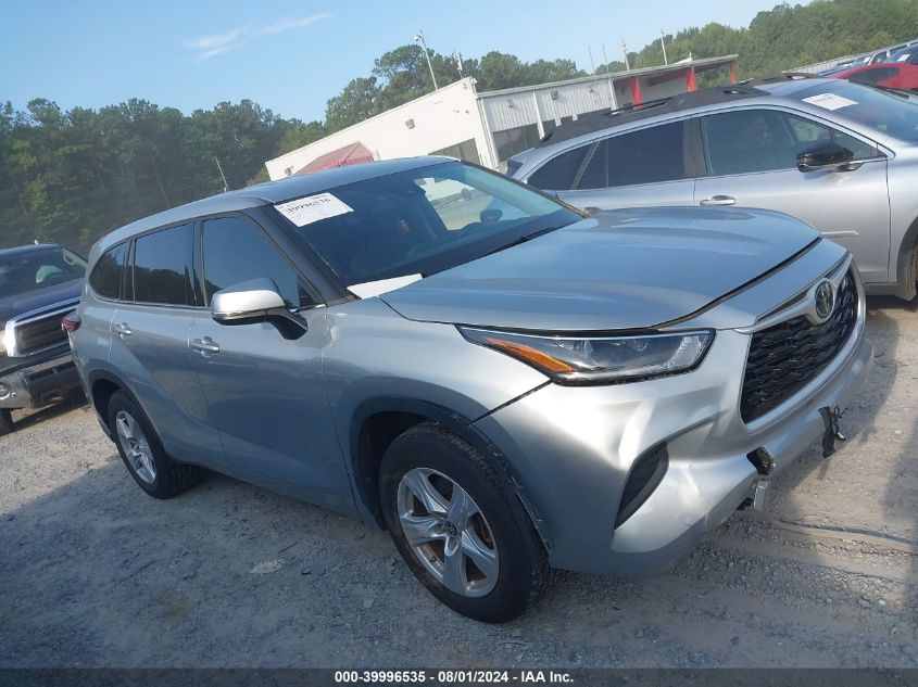 2021 Toyota Highlander L VIN: 5TDCZRAH5MS518622 Lot: 39996535