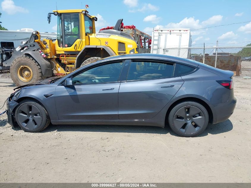 2023 Tesla Model 3 Rear-Wheel Drive VIN: 5YJ3E1EA3PF657229 Lot: 39996627