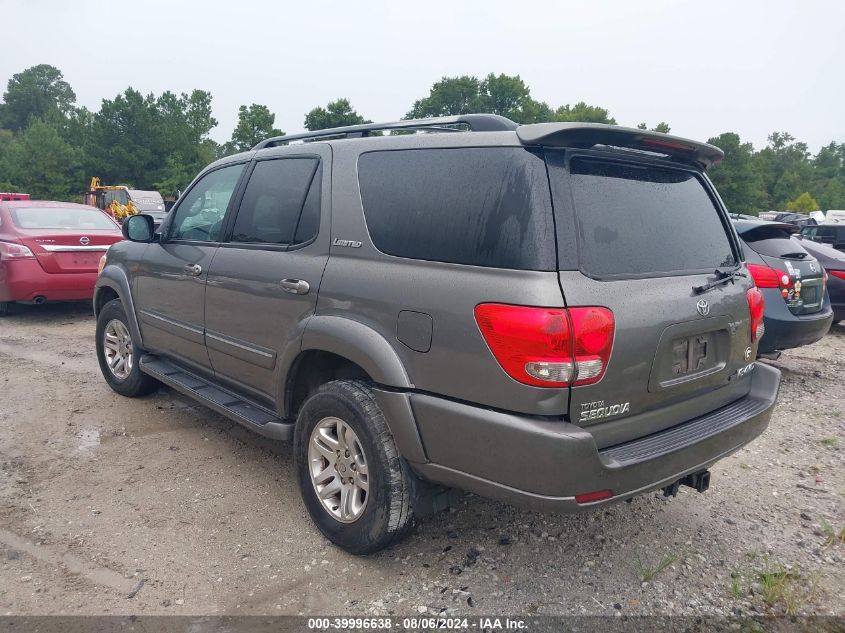 2005 Toyota Sequoia Limited V8 VIN: 5TDBT48A85S250157 Lot: 39996638