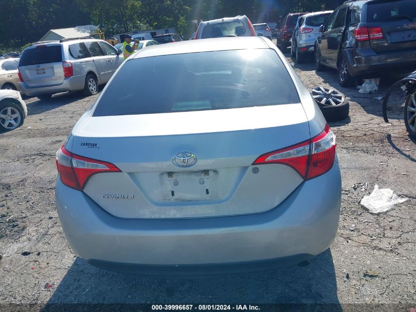 2015 Toyota Corolla L/Le/Le Pls/Prm/S/S Pls VIN: 2T1BURHE9FC323401 Lot: 39996657