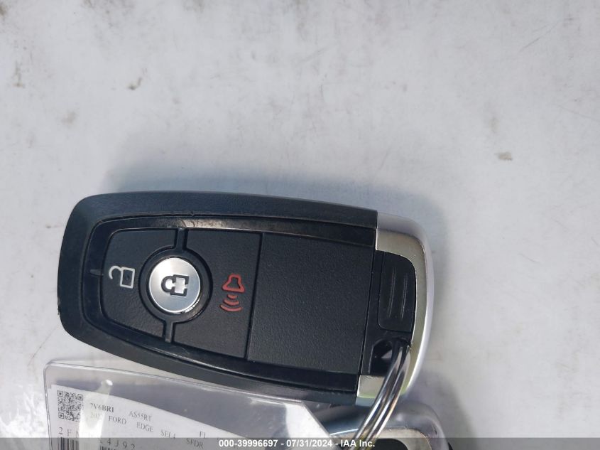 2022 Ford Edge Sel VIN: 2FMPK4J92NBB05640 Lot: 39996697