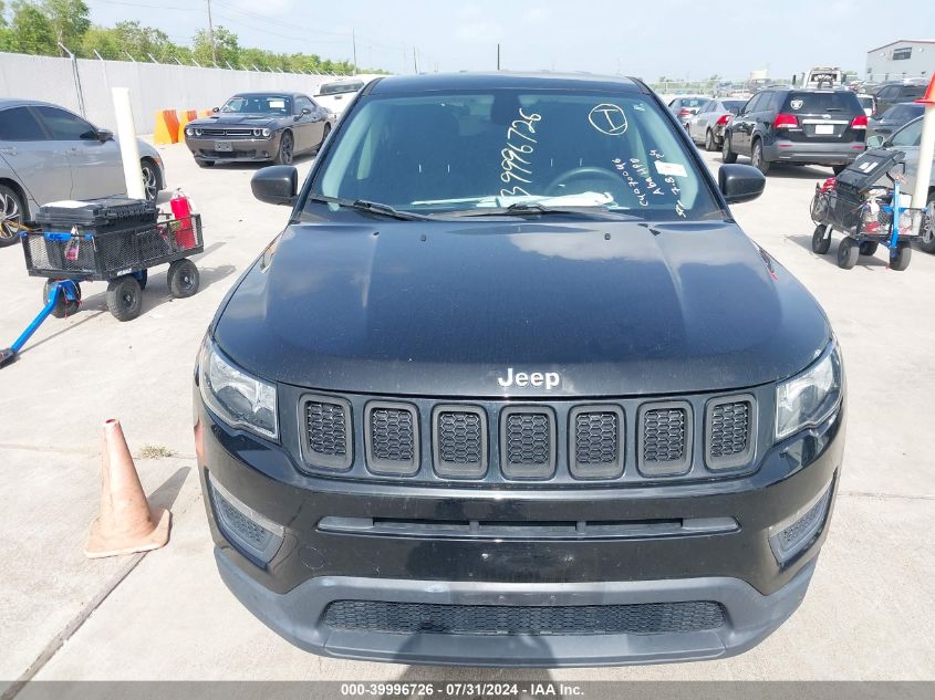 2018 Jeep Compass Sport VIN: 3C4NJCAB0JT339480 Lot: 39996726