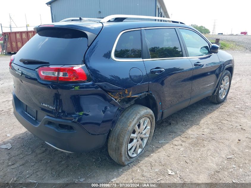 2016 Jeep Cherokee Limited VIN: 1C4PJMDB4GW309069 Lot: 39996775