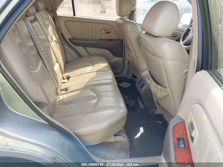 2002 Lexus Rx 300 VIN: JTJHF10U920289440 Lot: 39996795