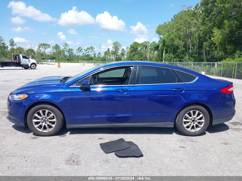 2016 Ford Fusion S VIN: 3FA6P0G75GR376508 Lot: 39996835