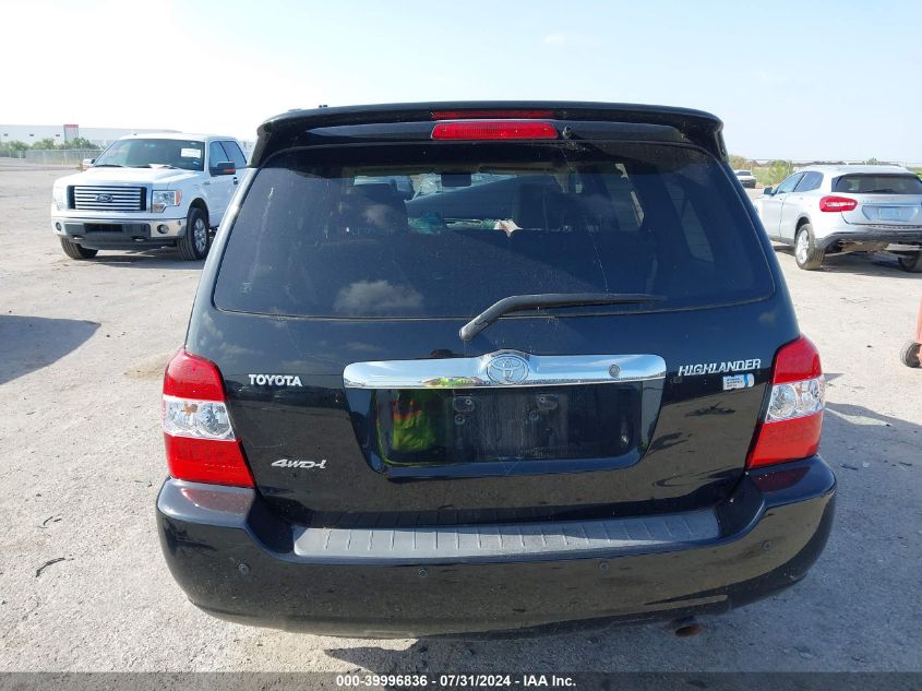 2006 Toyota Highlander Hybrid VIN: JTEEW21A260031844 Lot: 39996836