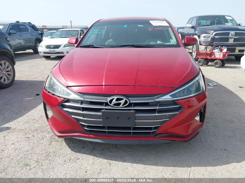 2019 Hyundai Elantra Sel VIN: 5NPD84LF2KH405462 Lot: 39996927