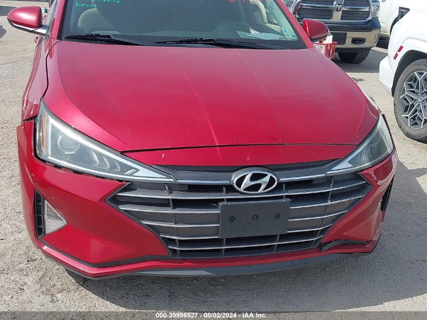 2019 Hyundai Elantra Sel VIN: 5NPD84LF2KH405462 Lot: 39996927