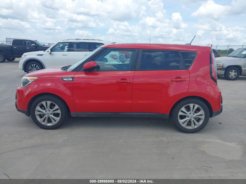 2016 Kia Soul + VIN: KNDJP3A50G7867735 Lot: 39996980