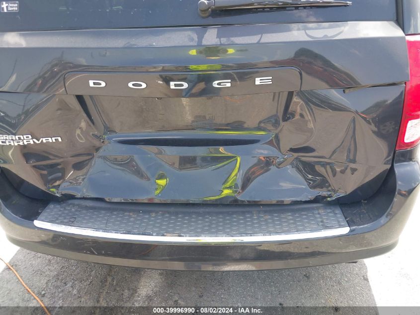 2013 Dodge Grand Caravan Se VIN: 2C4RDGBG3DR599941 Lot: 39996990