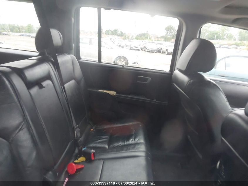 2010 Honda Pilot Touring VIN: 5FNYF4H92AB040739 Lot: 39997110