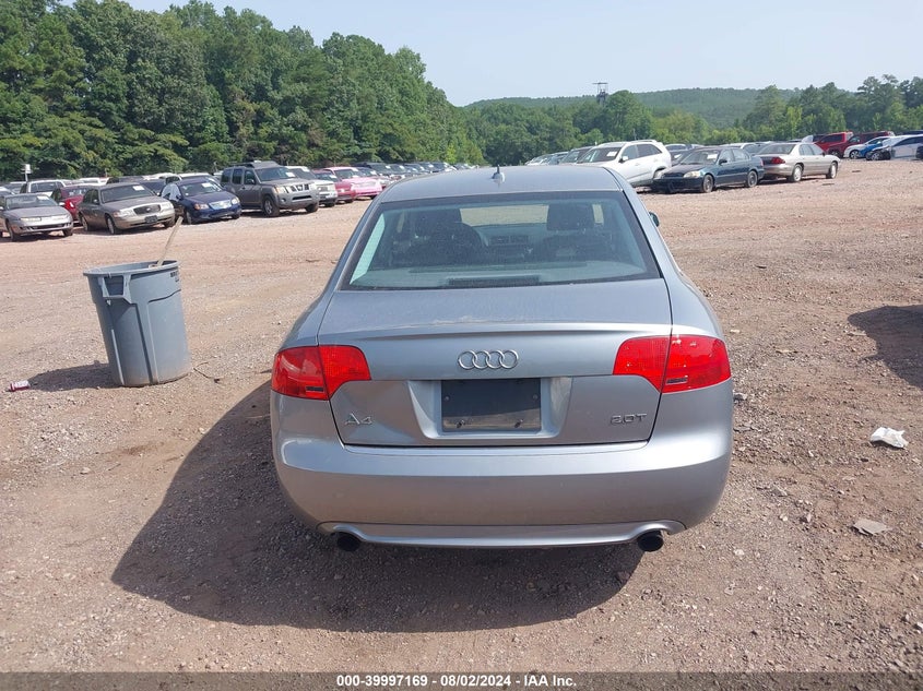 2008 Audi A4 S-Line 2.0T Turbo VIN: WAUBF78E28A093686 Lot: 39997169