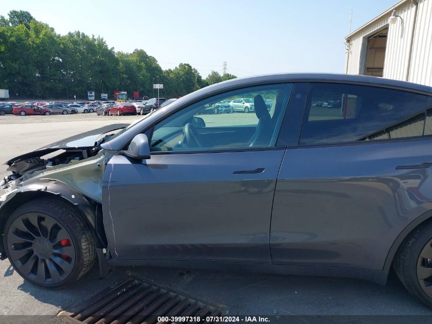 2023 Tesla Model Y Awd/Performance Dual Motor All-Wheel Drive VIN: 7SAYGDEF2PF700605 Lot: 39997318