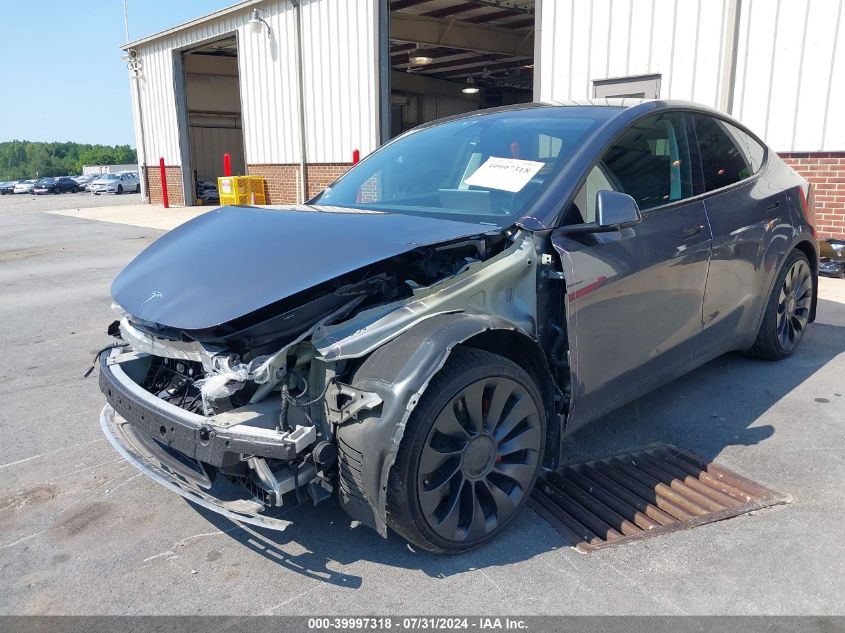 2023 Tesla Model Y Awd/Performance Dual Motor All-Wheel Drive VIN: 7SAYGDEF2PF700605 Lot: 39997318