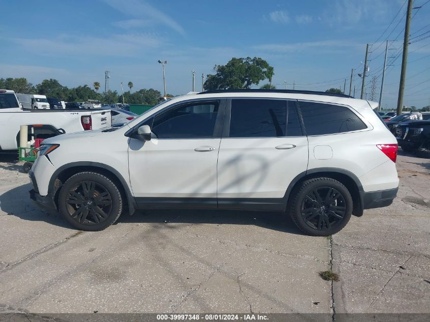 2021 Honda Pilot Se VIN: 5FNYF5H28MB006155 Lot: 39997348