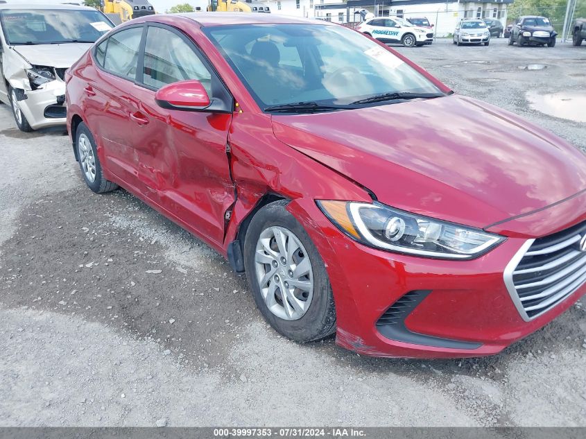 2017 Hyundai Elantra Se VIN: KMHD74LF2HU423263 Lot: 39997353