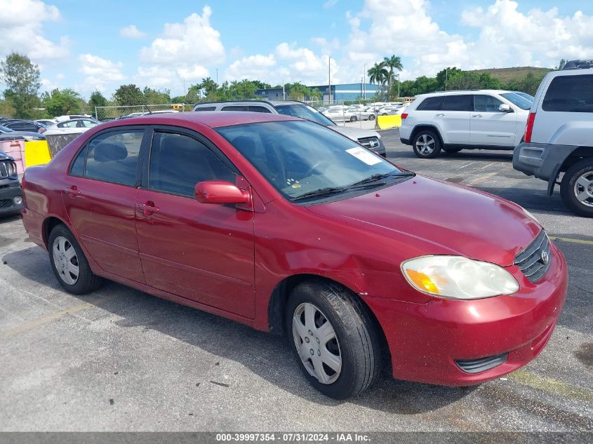 2004 Toyota Corolla Le VIN: 1NXBR32E54Z281182 Lot: 39997354