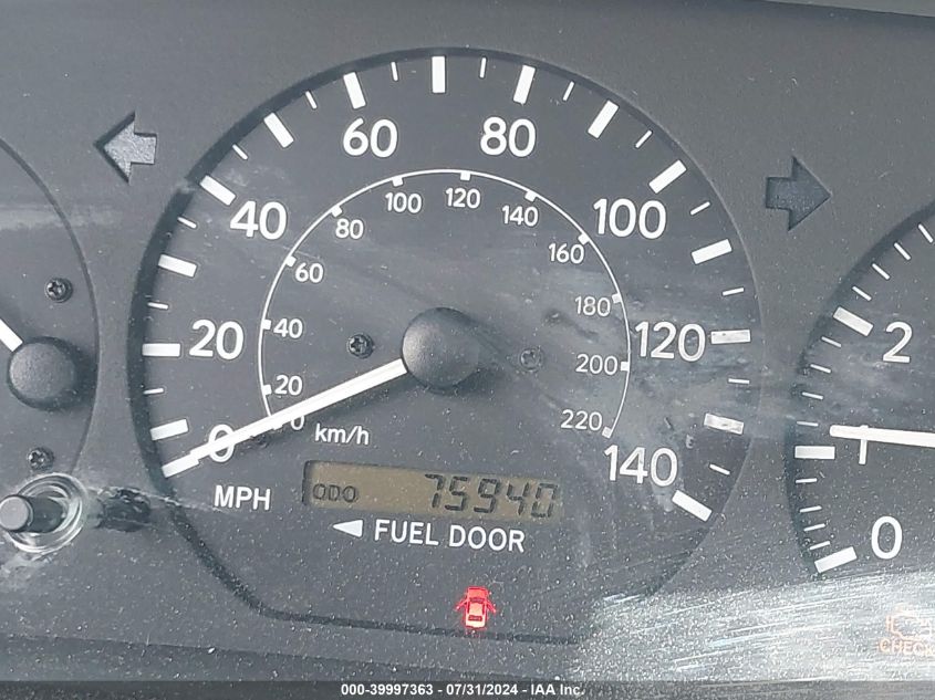 2000 Toyota Camry Ce/Le/Xle VIN: 4T1BG22K1YU738274 Lot: 39997363