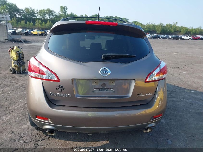 2013 Nissan Murano Sl VIN: JN8AZ1MW3DW305742 Lot: 39997397