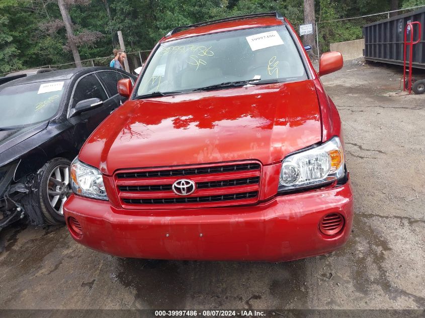 2003 Toyota Highlander V6 VIN: JTEHF21A230113341 Lot: 39997486